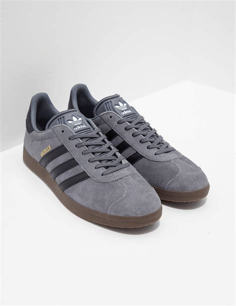 adidas original gazelle grey mens